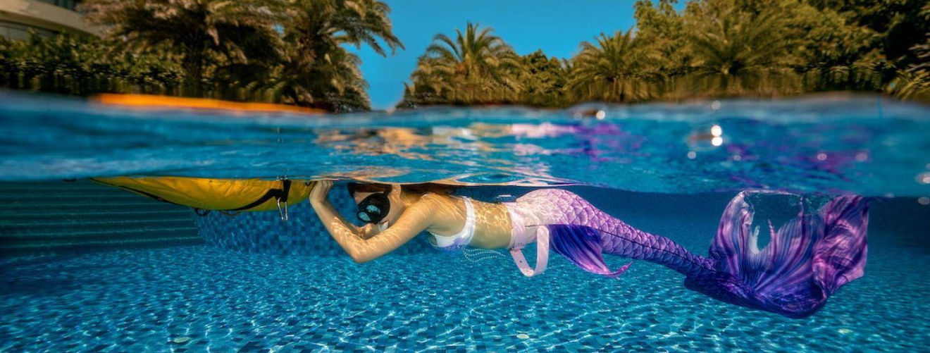 PADI Mermaid diver practice in the poll